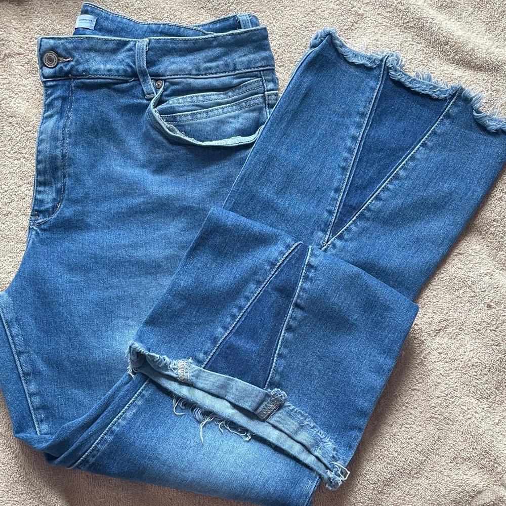 KanCan 20 Distressed Blue Flare Jeans